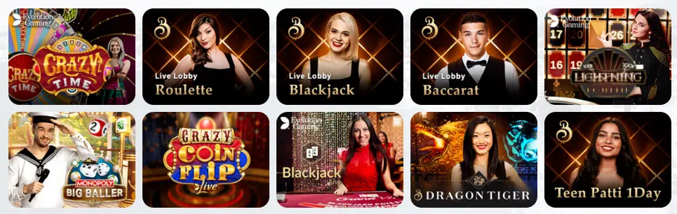 Juegos de casino en vivo SOMOSCASINO